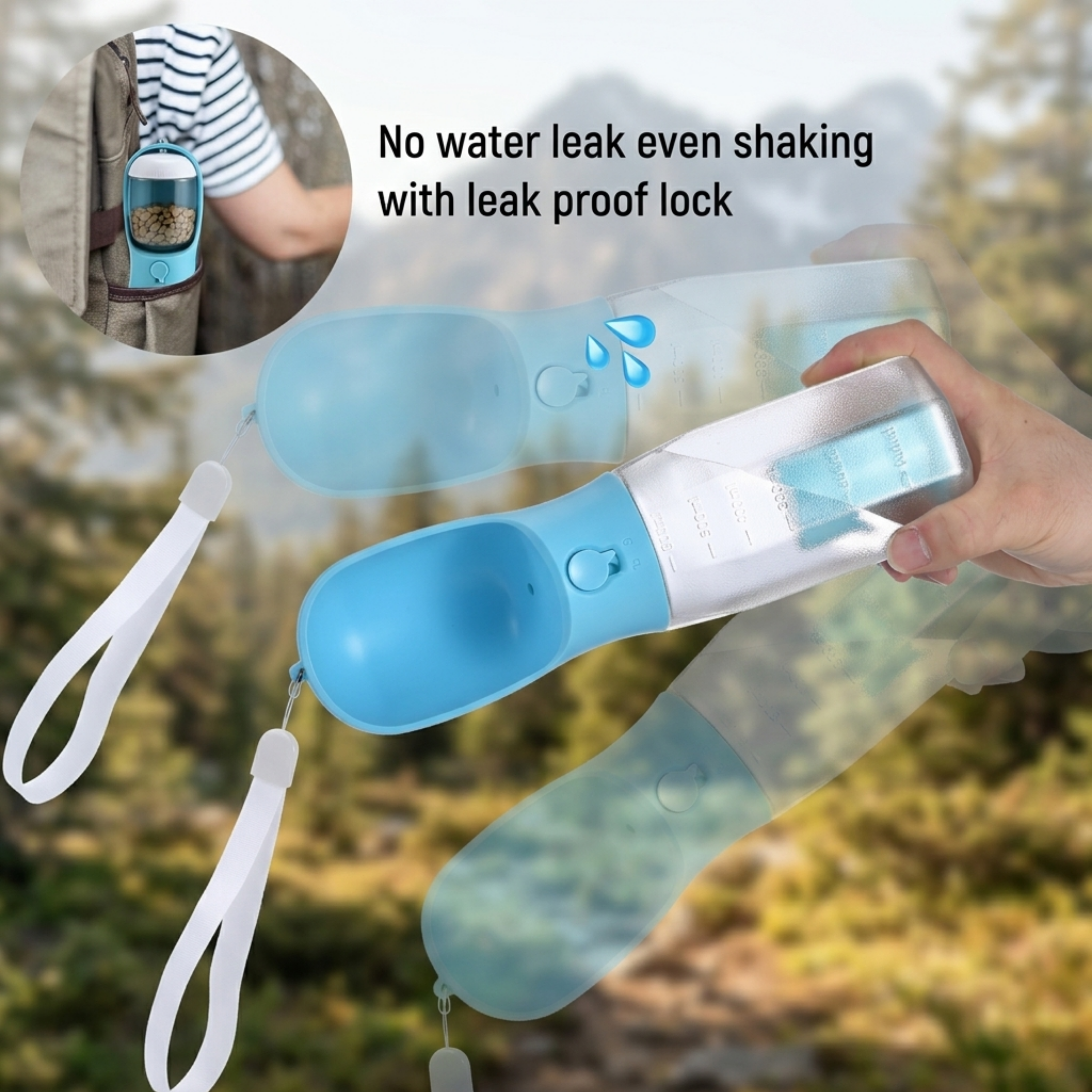 Dog Water Bottle 3 in 1